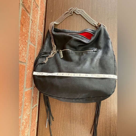 CHRISTIAN LOUBOUTIN Handbag Purse Marianna Rider Large Capra Black - Picture 12 of 16